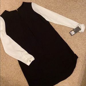 NEW Black Dress with White Sleeves